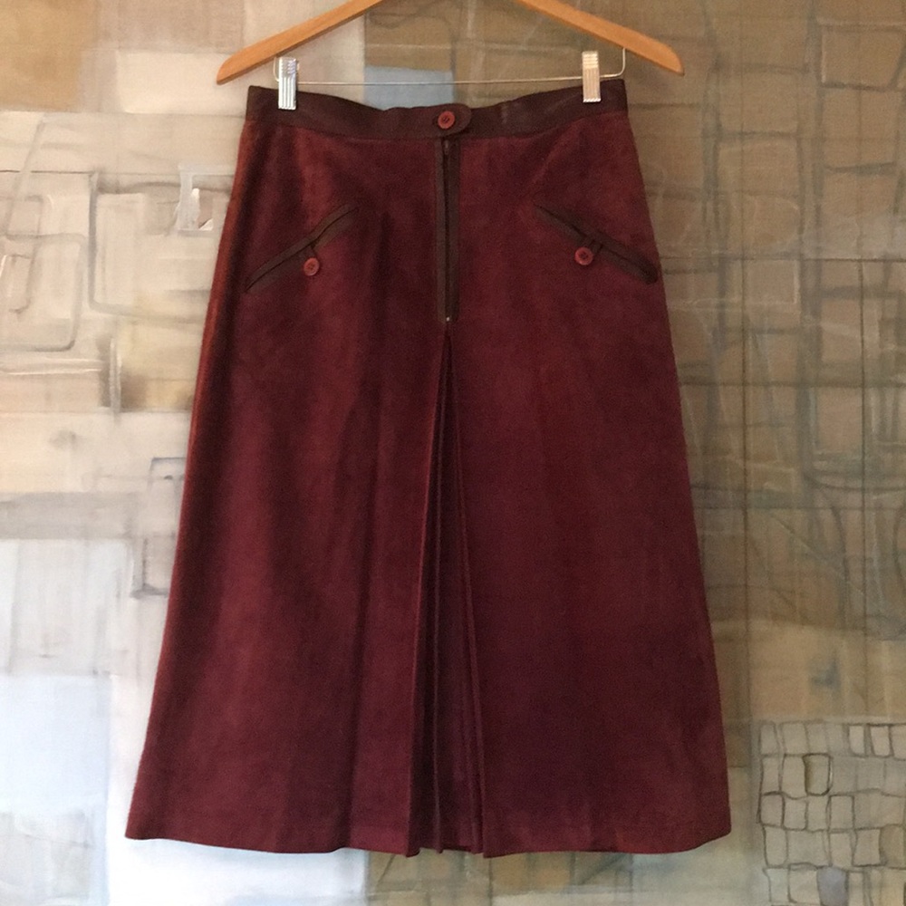 VINTAGE❤️ GUCCI SUEDE SKIRT❤️